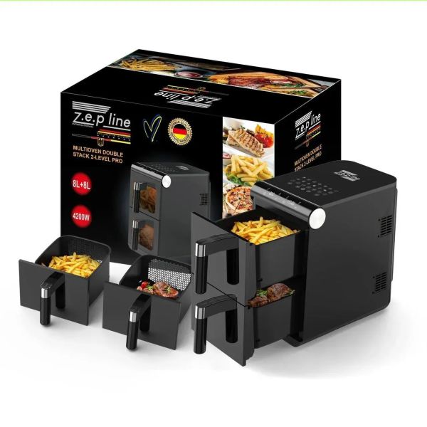 Двокамерна аерофритюрниця Zepline ZP-212 8л+8л 4200Вт